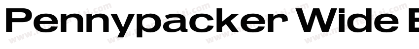 Pennypacker Wide Extra Bold字体转换